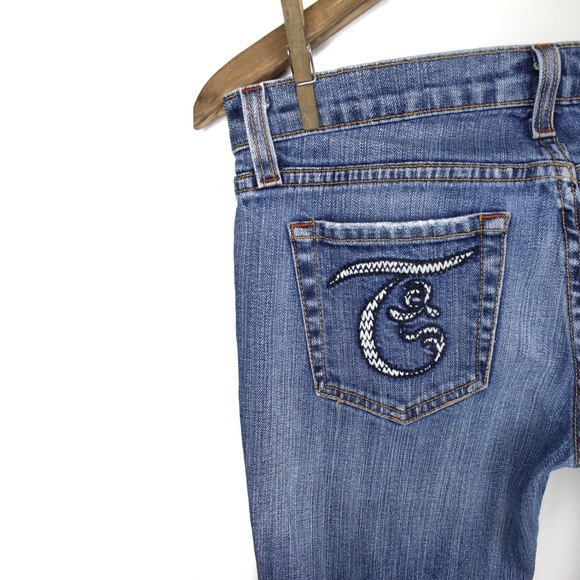 Preowned Truck Jeans with Embroidery Juniors 5 womens size 6 - Picture 8 of 10